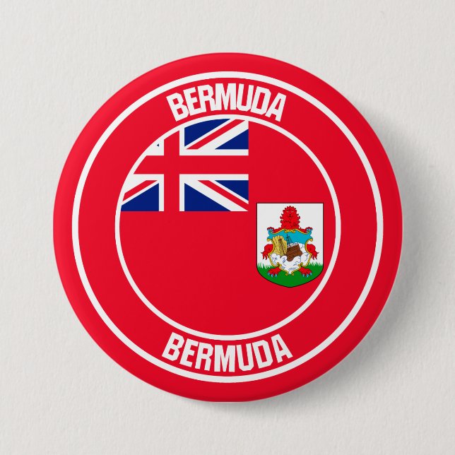 Bóton Redondo 7.62cm Bermuda Round Emblem (Frente)