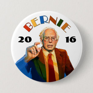 Bóton Redondo 7.62cm Bernie Sanders 2016