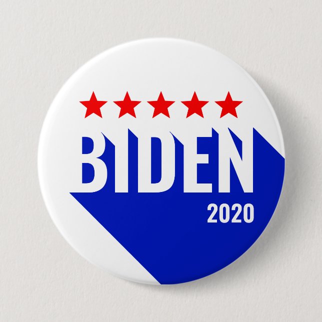 Bóton Redondo 7.62cm Biden 2020 Eleição Presidencial Política Democrata (Frente)