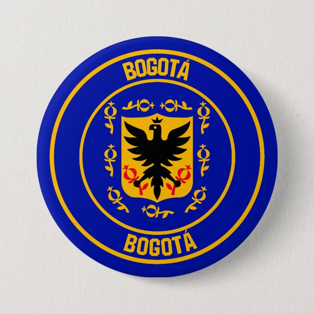 Bóton Redondo 7.62cm Bogotá Round Emblem (Frente)