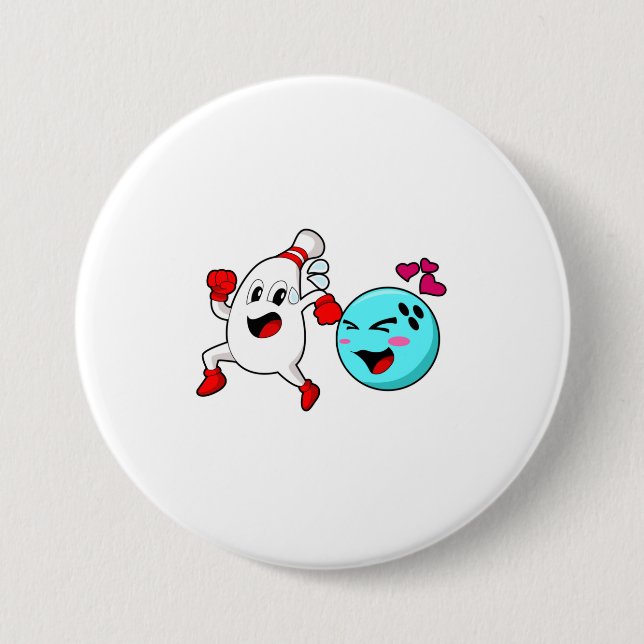 Bóton Redondo 7.62cm Bola de boliche boliche (Frente)