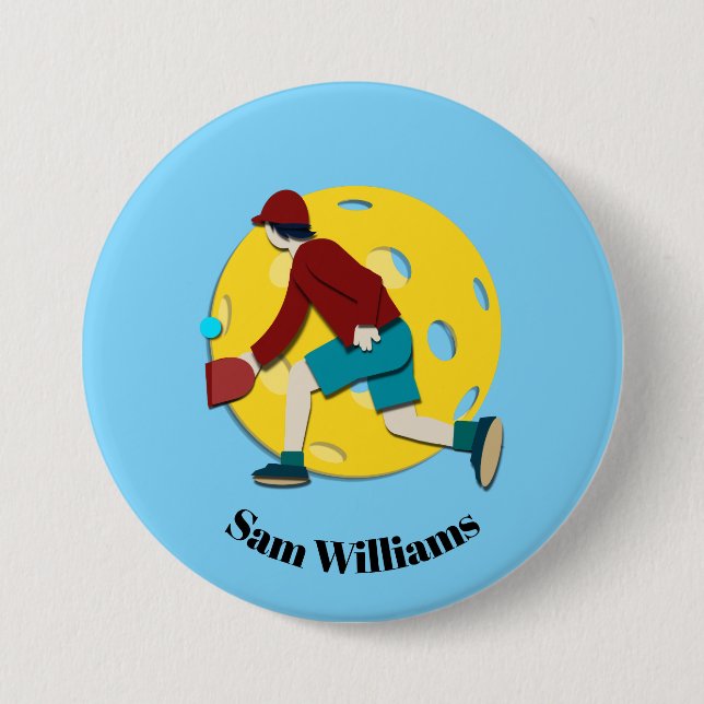 Bóton Redondo 7.62cm Bola de seleção (Frente)