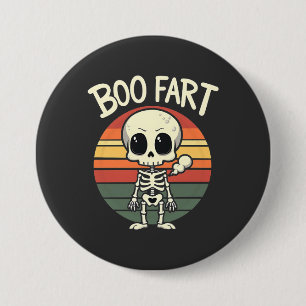 Bóton Redondo 7.62cm Boo fart Funny Spooky Pastel Ghost Gótico Retro