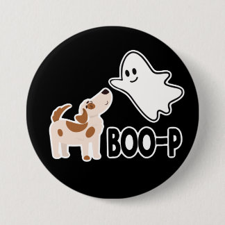 Bóton Redondo 7.62cm Boo Pup Halloween Assustador Fofo