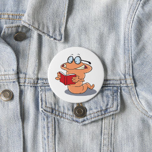 Bóton Redondo 7.62cm Bookworm