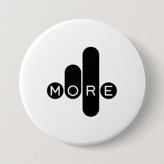 Bóton Redondo 7.62cm Botão azul da liberdade financeira