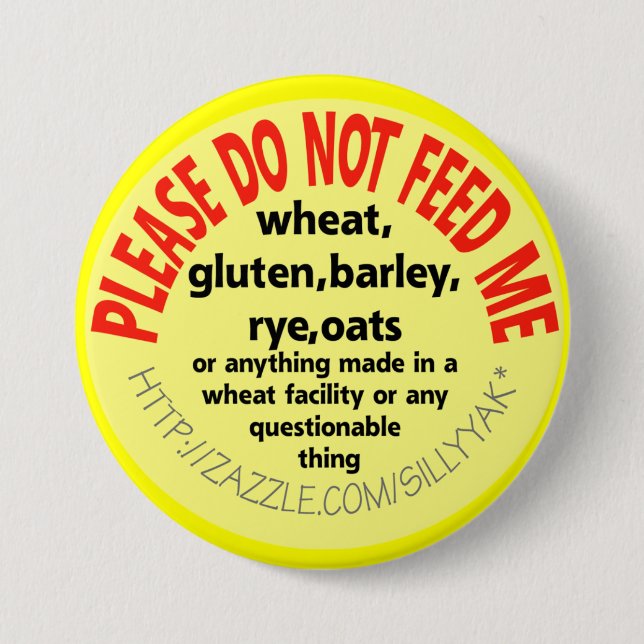 Bóton Redondo 7.62cm Botão celíaco (Frente)