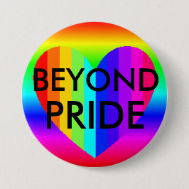 Bóton Redondo 7.62cm Botão Cores Arco-íris 'Orgulho" LGBT