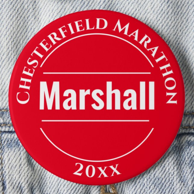 Bóton Redondo 7.62cm Botão Crachá Marshall do Evento (Criador carregado)