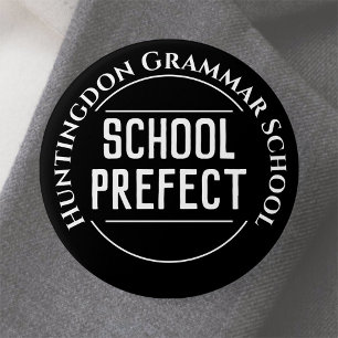 Bóton Redondo 7.62cm Botão Crachá Prefeito da Escola