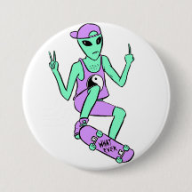 Botão da alienígena de Sk8r