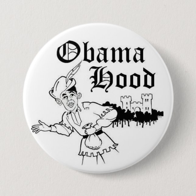 Bóton Redondo 7.62cm Botão da capa de Obama (Frente)
