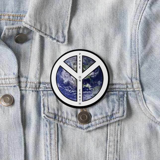 Bóton Redondo 7.62cm Botão da Paz na Terra (In Situ)