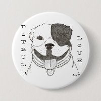 Botão de Amor Pitbull
