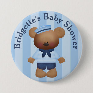 Bóton Redondo 7.62cm Botão de Chá de fraldas Personalizado do Urso de N