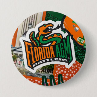 Bóton Redondo 7.62cm Botão de Dia de Jogo da Florida A&M