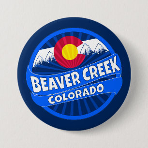 Bóton Redondo 7.62cm Botão de explosão da montanha Beaver Creek Color