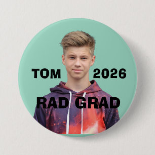 BÓTON REDONDO 7.62CM BOTÃO DE FOTO DE GRADUAÇÃO PERSONALIZADO