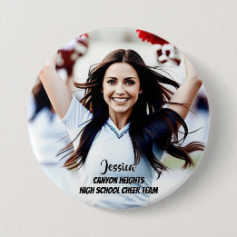 Bóton Redondo 7.62cm Botão de Foto Personalizado para Membro da Equipe