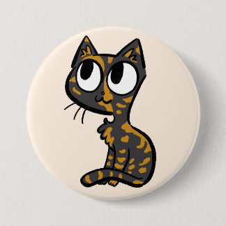 Bóton Redondo 7.62cm Botão de Gato TortoisesInferno