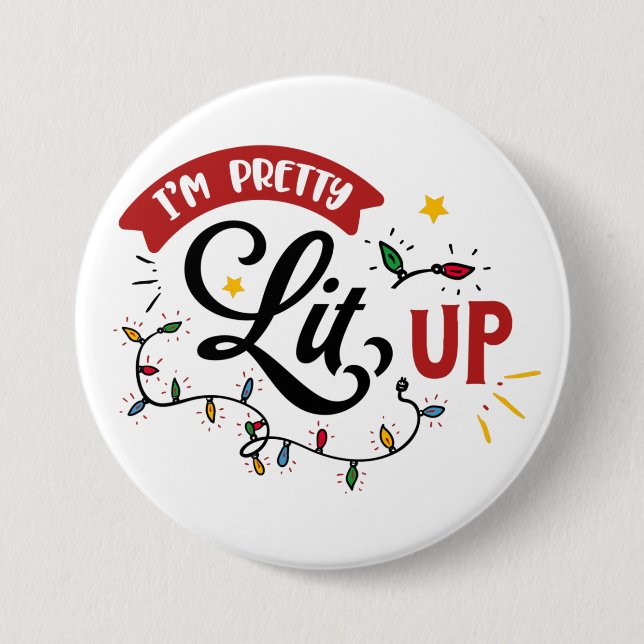 Bóton Redondo 7.62cm Botão de Natal engraçado (Frente)