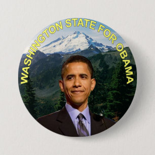 BÓTON REDONDO 7.62CM BOTÃO DE OBAMA