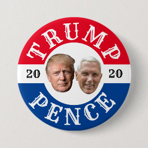 Bóton Redondo 7.62cm Botão de Preferência de Trump 2020