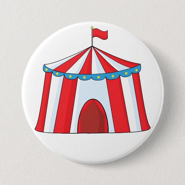 Bóton Redondo 7.62cm Botão de Tenda de Circo (Frente)