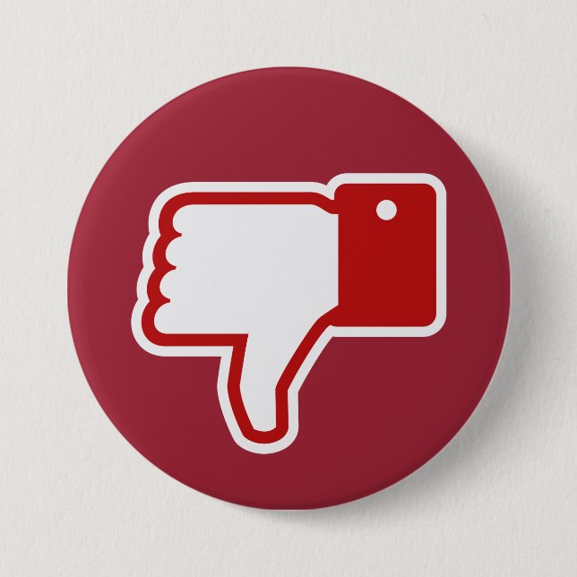 Bóton Redondo 7.62cm Botão do desagrado! (Frente)