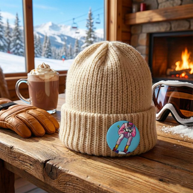 Bóton Redondo 7.62cm Botão do esqui em declive (Criador carregado)