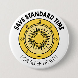Bóton Redondo 7.62cm Botão do logotipo SST "For Sleep Health"