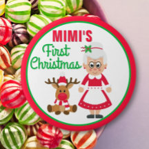 botão do primeiro Natal da Mimi