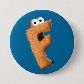 Bóton Redondo 7.62cm Botão do sacudir (azul)!