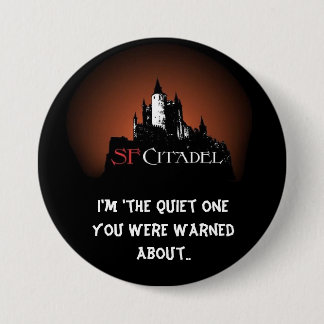 Bóton Redondo 7.62cm Botão do silêncio um