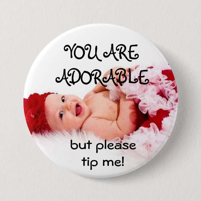 BÓTON REDONDO 7.62CM BOTÃO DO TIP (Frente)