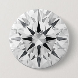 Bóton Redondo 7.62cm Botão Elegante Inspirado em Diamante de 3" - Desig