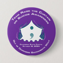 Bóton Redondo 7.62cm Botão Equipe