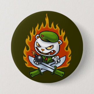 Bóton Redondo 7.62cm Botão Flippy do tatuagem da chama
