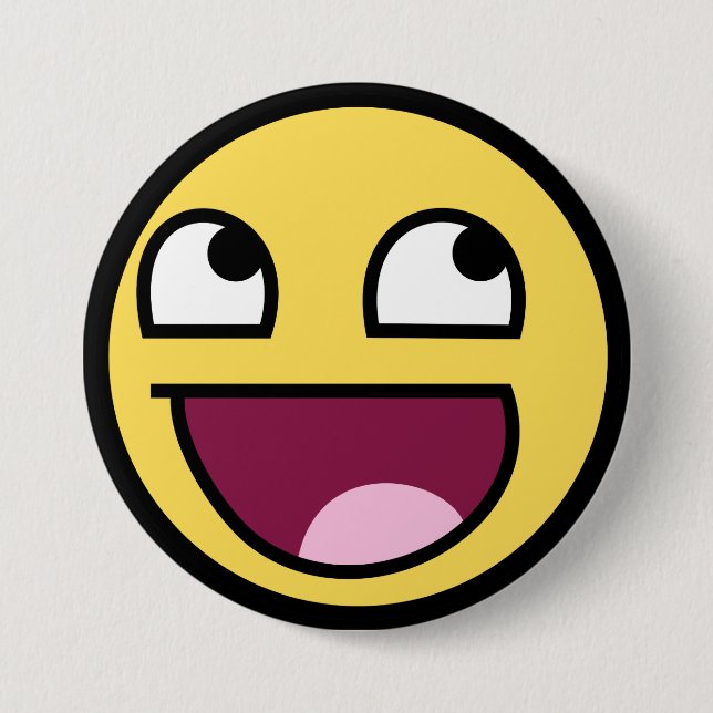 Bóton Redondo 7.62cm botão impressionante (Frente)