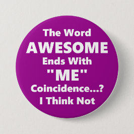 Bóton Redondo 7.62cm Botão Incrível