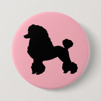 Botão inspirado na saia do Poodle Rosa de 1950