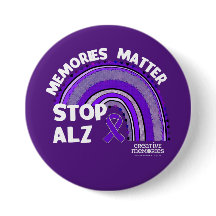 botão Longest Day Alzheimer's Association 2024
