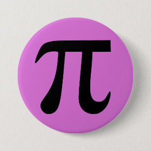 Bóton Redondo 7.62cm Botão Orquídea e Pi Preto