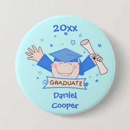 Bóton Redondo 7.62cm Botão Personalizar Formatação do Jardim do Infante