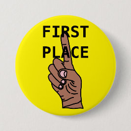 Bóton Redondo 7.62cm Botão PRIMEIRO LUGAR