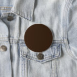 Bóton Redondo 7.62cm Botão Redondo | Marrom | Minimalista | Personalizá<br><div class="desc">Botão marrom redondo clássico – design minimalista,  perfeito para moda,  acessórios e personalização criativa.</div>