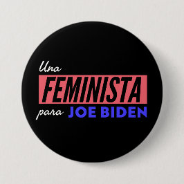 Bóton Redondo 7.62cm Botão Redondo Para Joe Biden Feminista