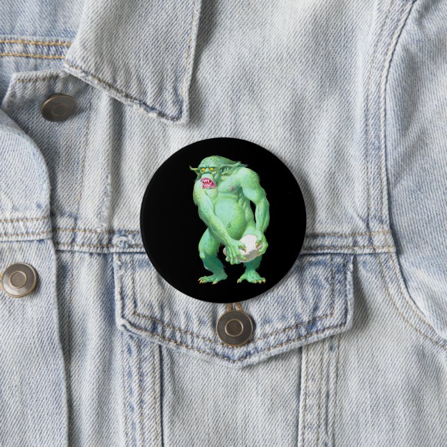 Bóton Redondo 7.62cm Botão troll (In Situ)