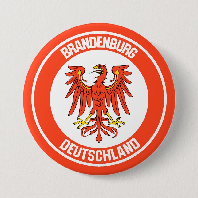 Bóton Redondo 7.62cm Brandeburgo — Emblem redonda (Frente)