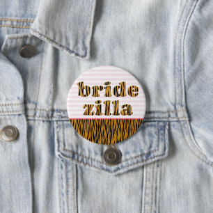 Bóton Redondo 7.62cm Bridezilla Impressão Digital